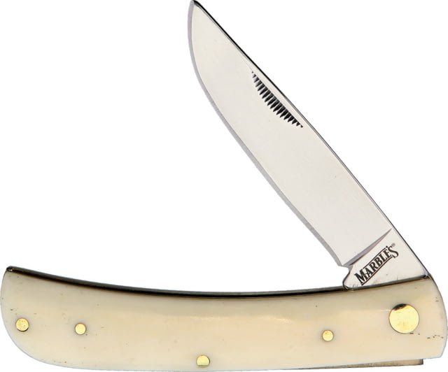 Marbles Work Knife White Smooth Bone Mirror finish stainless blade White smooth bone handle