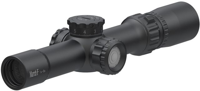March Scopes Tactical Turret 1-8x24mm LPVO Rifle Scopes 30mm Tube First Focal Plane FMC-3 Reticle Black D8V24FIMLFMC-3 Reticle - March Scopes