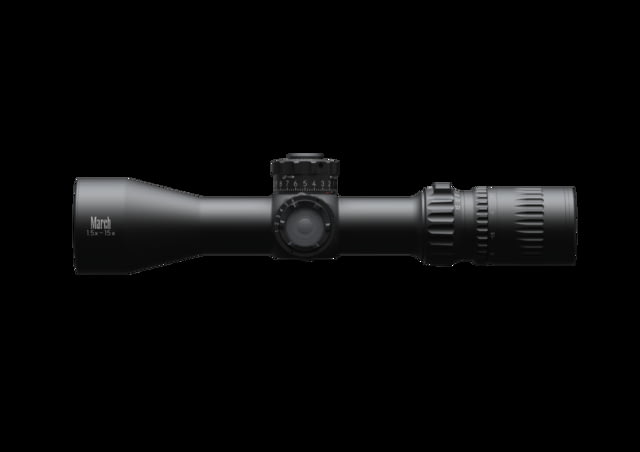 March Scopes 1.5-15x42mm Normal Turret Rifle Scopes 30mm Tube Second Focal Plane MTR-4 Reticle MOA Black D15V42IMTR-4 Reticle - March Scopes