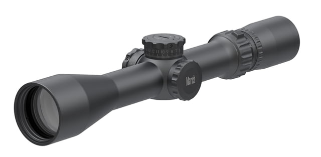 March Scopes Tactical Turret 2.5-25x42mm Rifle Scopes 30mm Tube Second Focal Plane MTR-4 Reticle Black D25V42TMMTR-4 Reticle - March Scopes