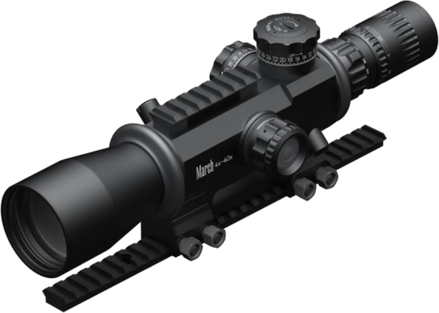 March Scopes High Master Genesis 4-40x52mm Tactical Turret Rifle Scope 34mm Tube First Focal Plane FMA-3 Reticle Black D40V52GFIMAFMA-3 Reticle