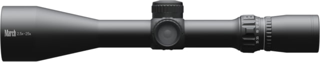 March Scopes Normal Turret 2.5-25x52mm 30mm Tube Second Focal Plane MTR-FT Reticle MOA Black D25V52IMTR-FT Reticle - March Scopes