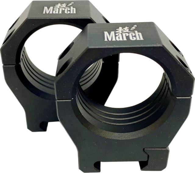 March Scopes Dovetail Rifle Scope Rings 34mm Diameter 34mm Height Black - March Scopes