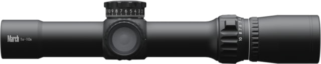 March Scopes Tactical Turret 1-10x24mm Rifle Scopes 30mm Tube Second Focal Plane Black D10V24TIFD-1 Reticle - March Scopes
