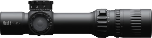 March Scopes Shorty Tactical Turret 1-10x24mm Rifle Scope 30mm Tube First Focal Plane DR-TR1 Reticle Black D10SV24FDIMLDR-TR1 Reticle - March Scopes