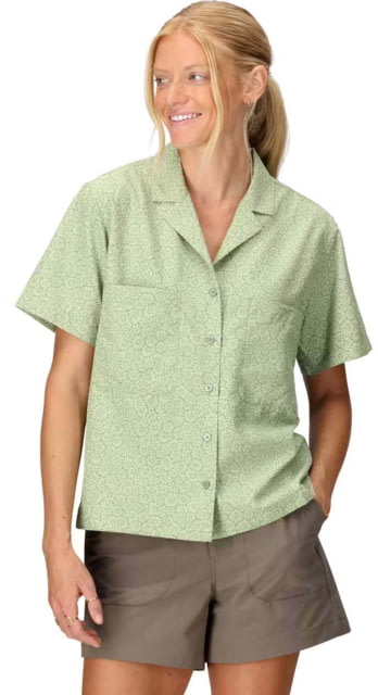 Marmot AirExchange SolarShield Camp Novelty SS Shirt - Women's Agate Green Mini Bloom XL