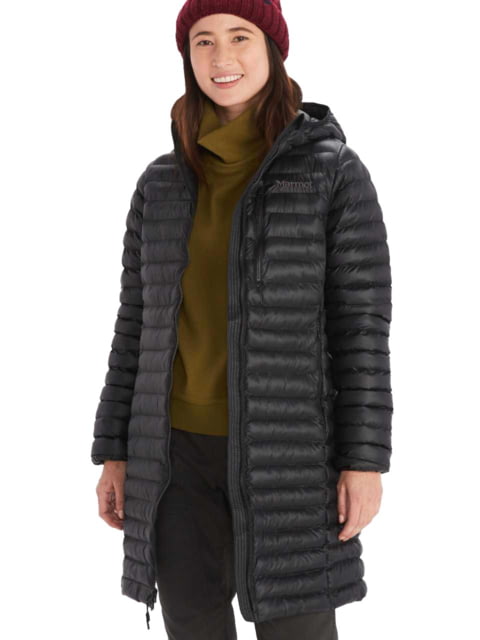 Marmot Echo Featherless Long Jacket - Women's Black Shiny Extra Small