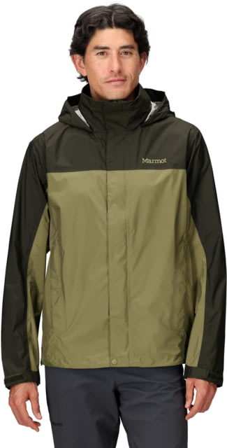 Marmot PreCip Eco Jacket - Men's Rosin Green/Olive Grove Extra Large