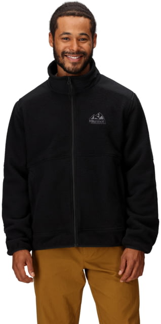Marmot Wanderer High Pile Fleece Jacket - Men's Black Small