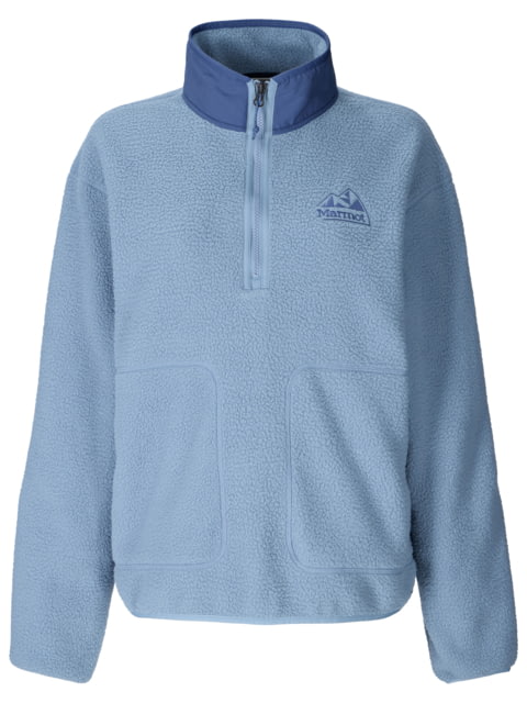 Marmot Wanderer High Pile Fleece Pullover - Women's Hazy Blue Large