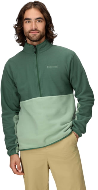 Marmot Rocklin 1/2 Zip - Men's Juniper Green/Agate Green Medium