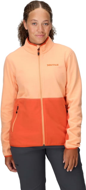 Marmot Marmot Rocklin Full Zip Jacket - Women's Fresh Apricot/Ginger Blossom M - $32.00 at Optics Planet