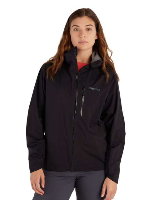Marmot Superalloy Bio Rain Jacket - Women's Black Large