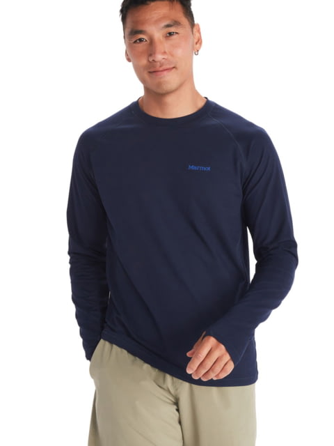 Marmot Windridge Long Sleeve T-Shirt - Men's Arctic Navy Medium