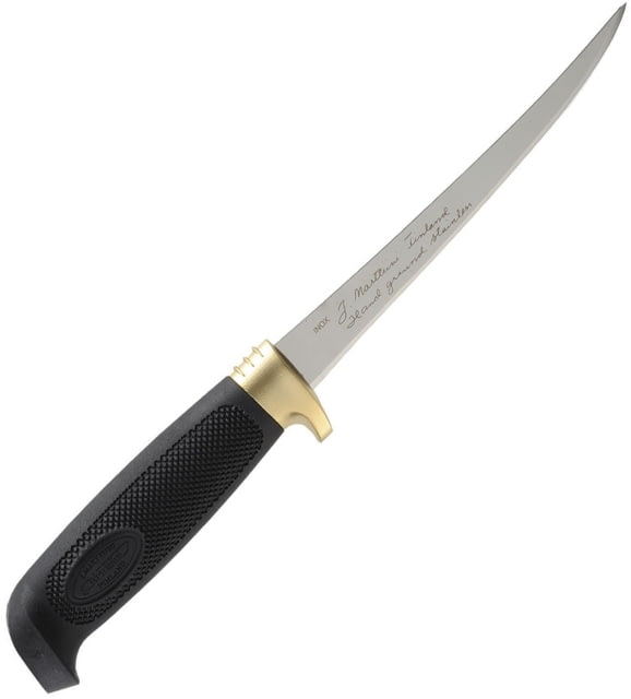 Marttiini Condor Golden Trout Fillet Fixed Blade Knife Condor Golden Fillet 12in Overall 7.5in Mirror SS Fillet Blade Black Textured Rubber Black - Marttiini