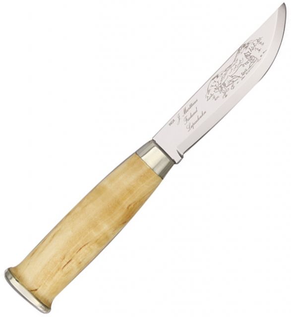 Marttiini Lapp 9in. nickel silver ferrule and pommel Knife MN - Marttiini