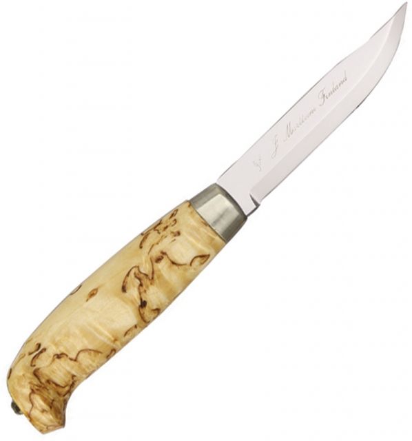 Marttiini Lynx 121 w/ Varnished curly birch handle Varnished curly birch handle Knife MN - Marttiini