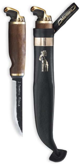Marttiini Moose Fixed Blade Knife 3.3in Carbinox T508 Heat-Treated Birch Handle - Marttiini