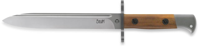 Maserin Belum Fixed Blade Knife 12.63in Overall 8in Bohler N690 SS Blade Santos Wood Handle Black Leather Sheath - Maserin