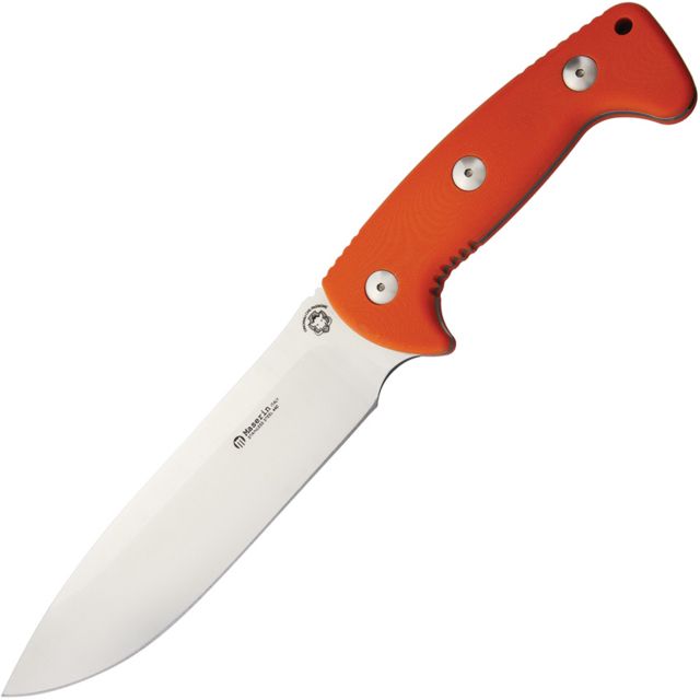 Maserin Boar Hunter Fixed Blade Knife 7.5in 440C Steel Orange G10 Handle - Maserin