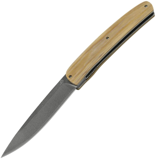 Maserin Gourmet Linerlock Damascus Whi MAS380DPKB - Maserin