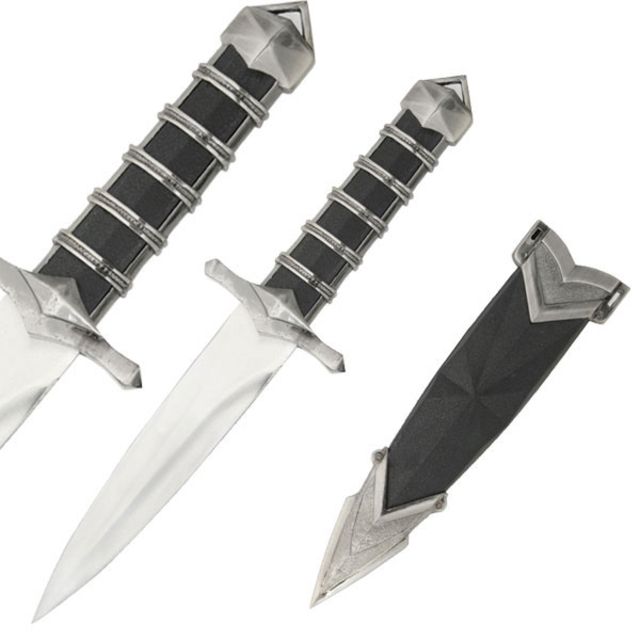 Master Cutlery Fixed Blade 11.75in Stainless Steel Blade Metal Ring Handle - Master Cutlery