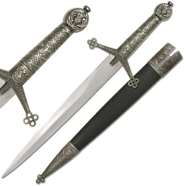 Master Cutlery Fixed Blade 15.5in Stainless Steel Blade Cast Metal Furnishings On Handle - Master Cutlery