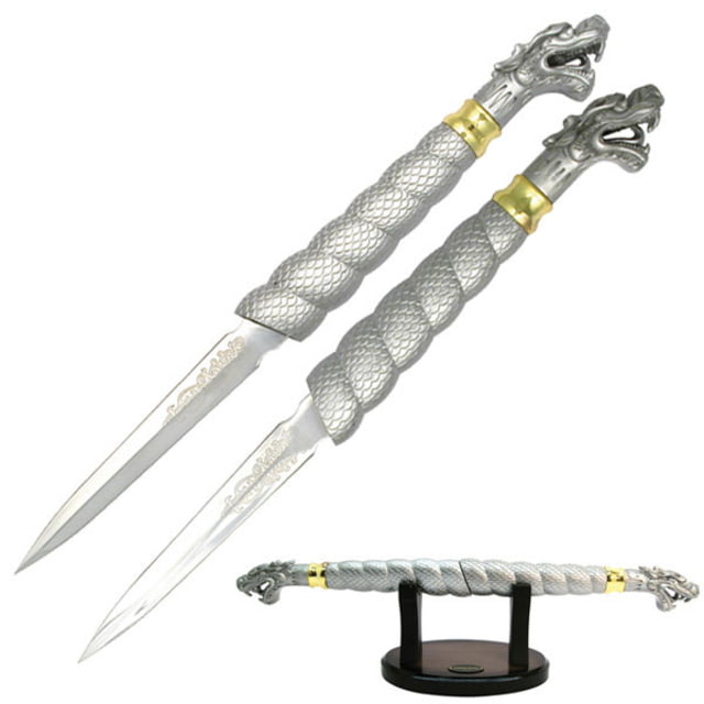 Master Cutlery Fixed Blade 19.5in Stainless Steel Blade Silver Zinc Alloy Handle - Master Cutlery