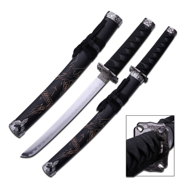 Master Cutlery Fixed Blade 21in Carbon Steel Blade Black Cord Wrap Handle - Master Cutlery