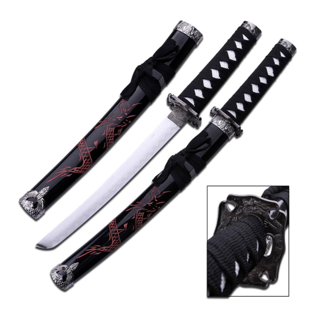 Master Cutlery Fixed Blade 21in Carbon Steel Blade Red Cord Wrap Handle - Master Cutlery