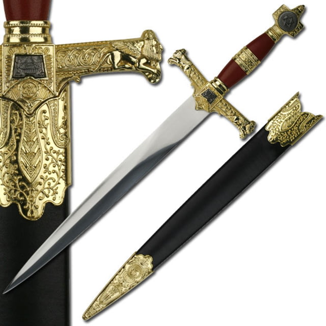 Master Cutlery Fixed Blade 22in Stainless Steel Blade Red Handle - Master Cutlery