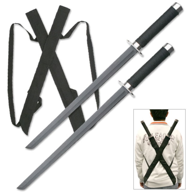 Master Cutlery Fixed Blade 25.5in Stainless Steel Blade Black Cord Wrapped Handle - Master Cutlery