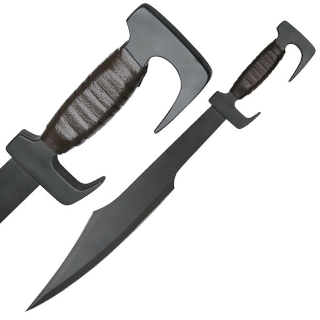 Master Cutlery Fixed Blade 25in Stainless Steel Blade Leather Wrapped Full Tang Stainless Steel Handle - Master Cutlery