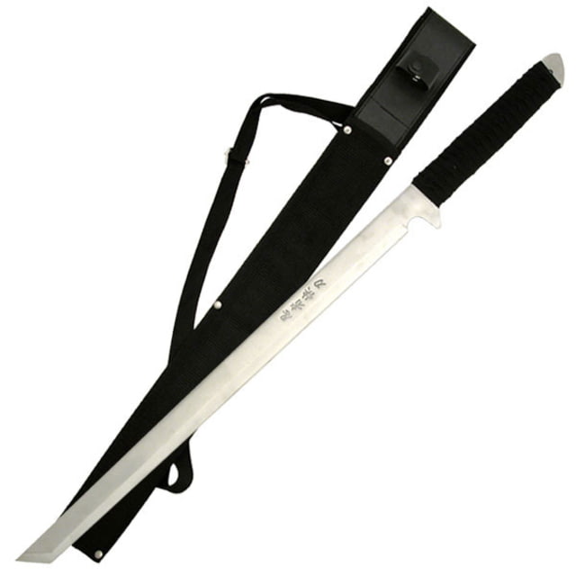 Master Cutlery Fixed Blade 26in Stainless Steel Blade Black Cord Wrapped Handle - Master Cutlery