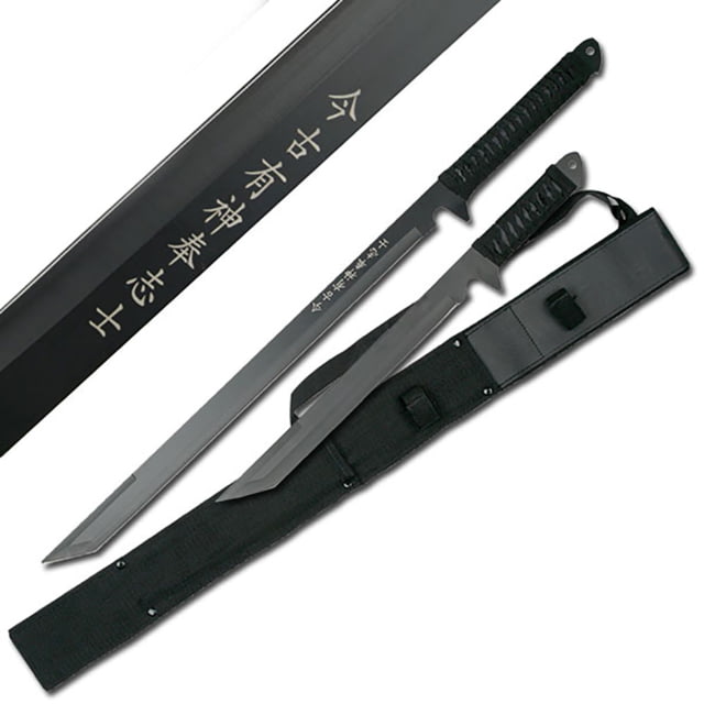 Master Cutlery Fixed Blade 26in Stainless Steel Blade Black Cord Wrapped Handle - Master Cutlery