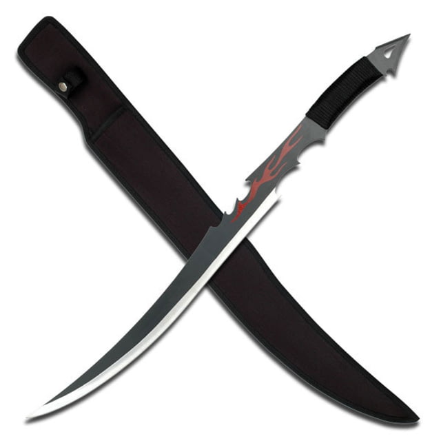 Master Cutlery Fixed Blade 26in Stainless Steel Blade Black Cord Wrapped Handle - Master Cutlery