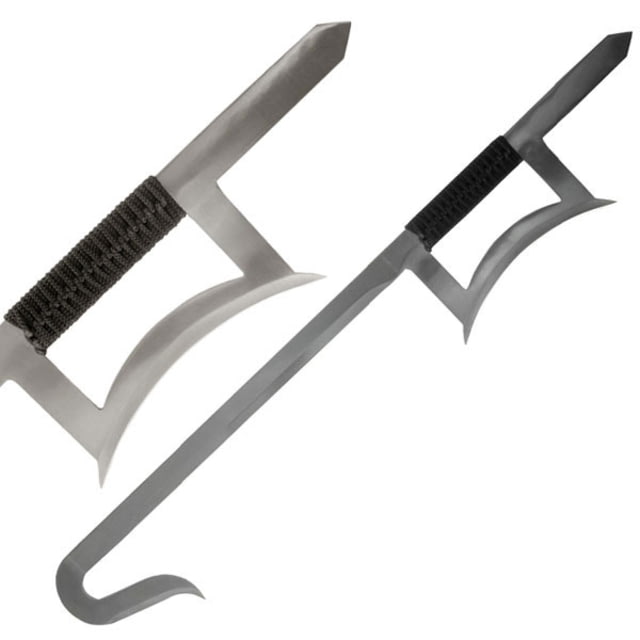 Master Cutlery Fixed Blade 33.25in Stainless Steel Blade Black Cord Wrapped Handle - Master Cutlery