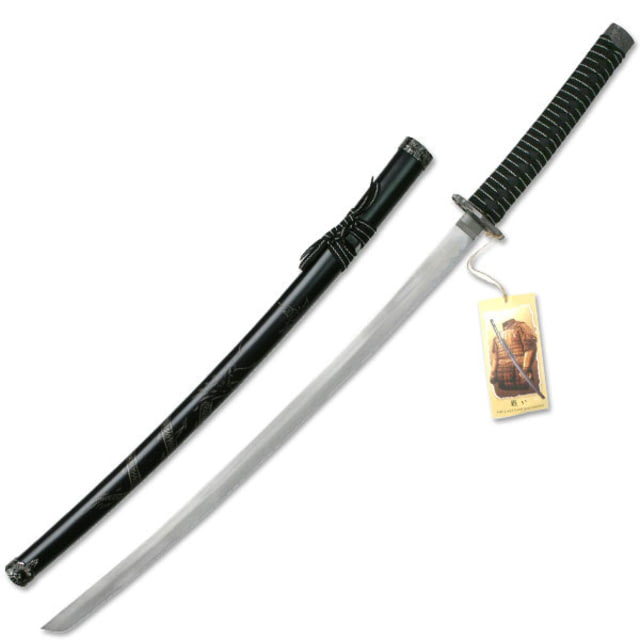 Master Cutlery Fixed Blade 39.5in Carbon Steel Blade Black Cord Wrapped Handle - Master Cutlery