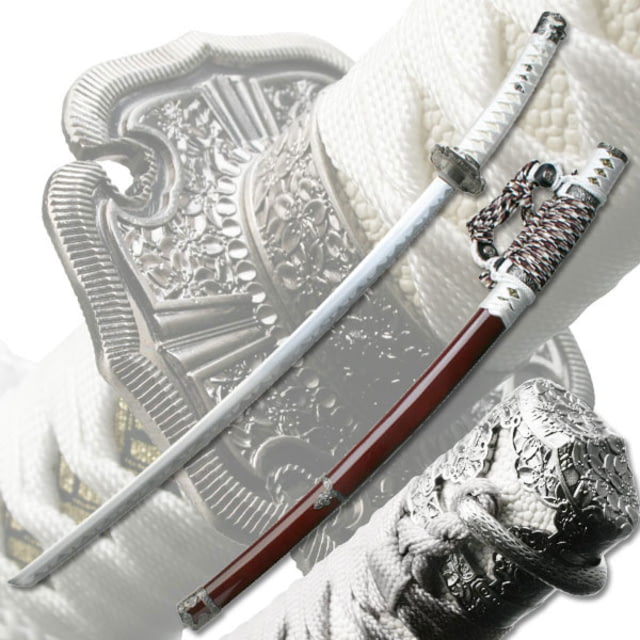 Master Cutlery Fixed Blade 39.5in Stainless Steel Blade White Cord Wrapped Handle - Master Cutlery
