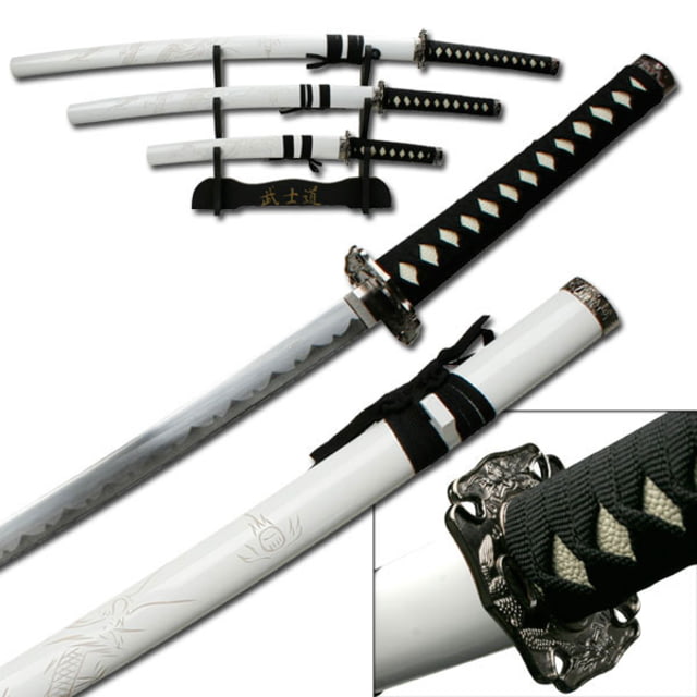 Master Cutlery Fixed Blade 40.5in Stainless Steel Blade Black Cord Wrapped Handle - Master Cutlery