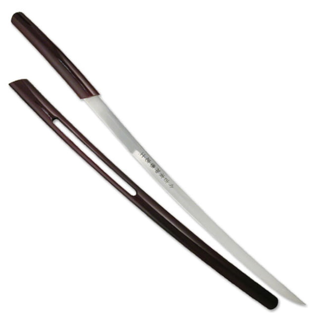 Master Cutlery Fixed Blade 40.5in Stainless Steel Blade Burgundy Lacquered Handle - Master Cutlery
