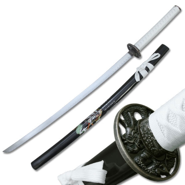 Master Cutlery Fixed Blade 40.5in Stainless Steel Blade White Cord Wrapped Handle - Master Cutlery