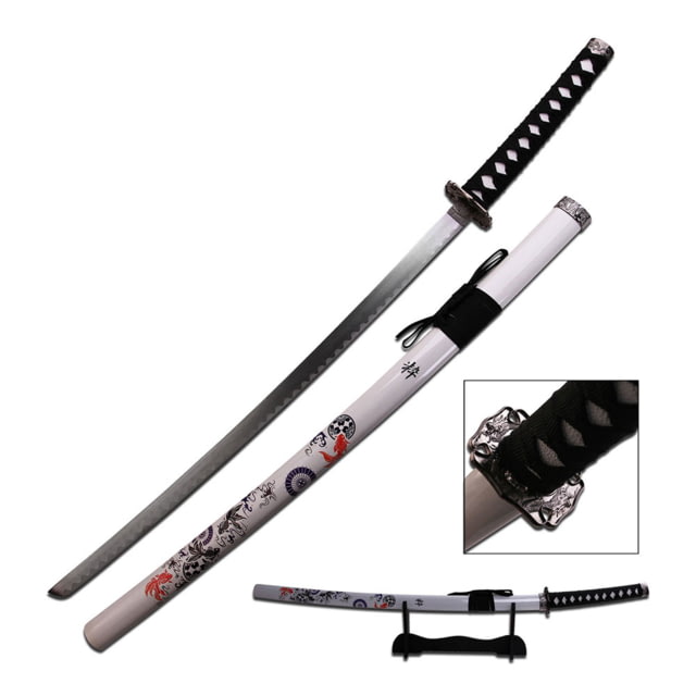 Master Cutlery Fixed Blade 40in Carbon Steel Blade Black Cord Wrapped Handle - Master Cutlery