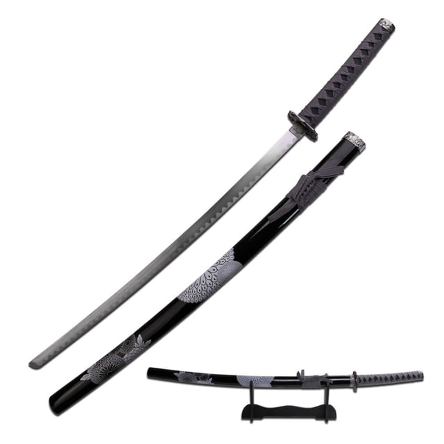 Master Cutlery Fixed Blade 40in Carbon Steel Blade Grey Cord Wrapped Handle - Master Cutlery
