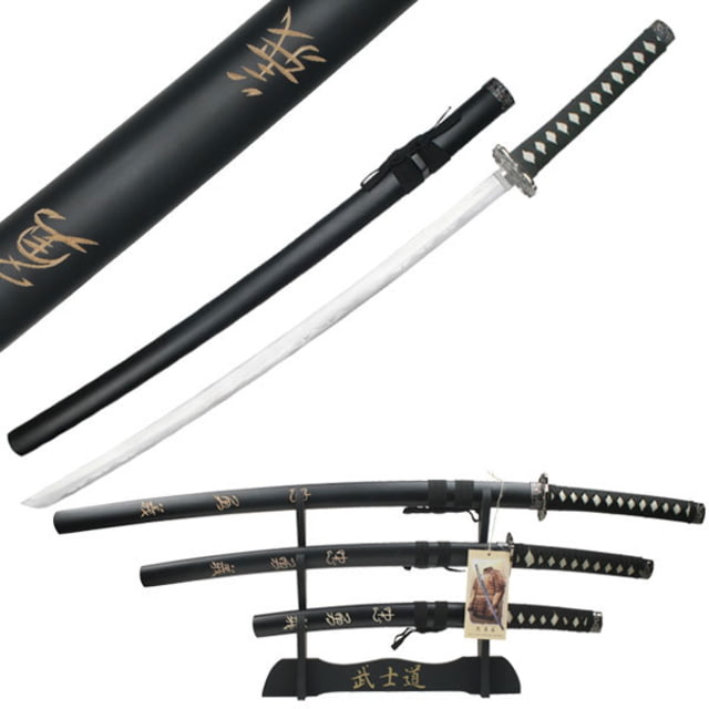 Master Cutlery Fixed Blade 40in Stainless Steel Blade Black Cord Wrapped Handle - Master Cutlery