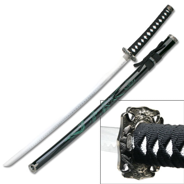Master Cutlery Fixed Blade 40in Stainless Steel Blade Black Cord Wrapped Handle - Master Cutlery