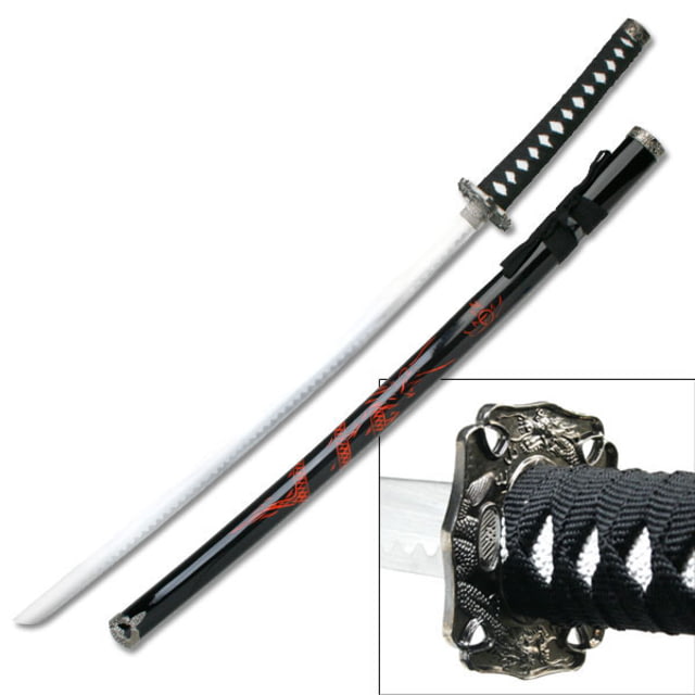 Master Cutlery Fixed Blade 40in Stainless Steel Blade Black Cord Wrapped Handle - Master Cutlery