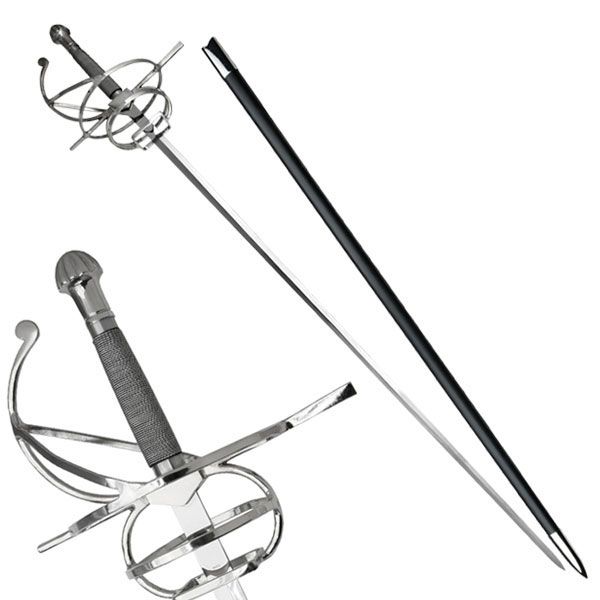 Master Cutlery Fixed Blade 44in Stainless Steel Blade Polished Stainless Steel Wire Wrapped Handle - Master Cutlery