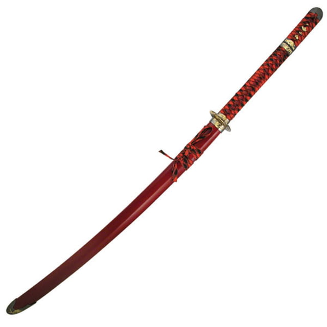 Master Cutlery Fixed Blade 46in Stainless Steel Blade Hidden Tanto In Red Handle - Master Cutlery