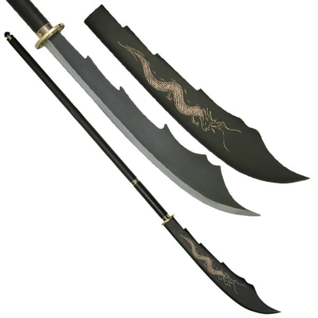 Master Cutlery Fixed Blade 63.25in Stainless Steel Blade Black Handle - Master Cutlery